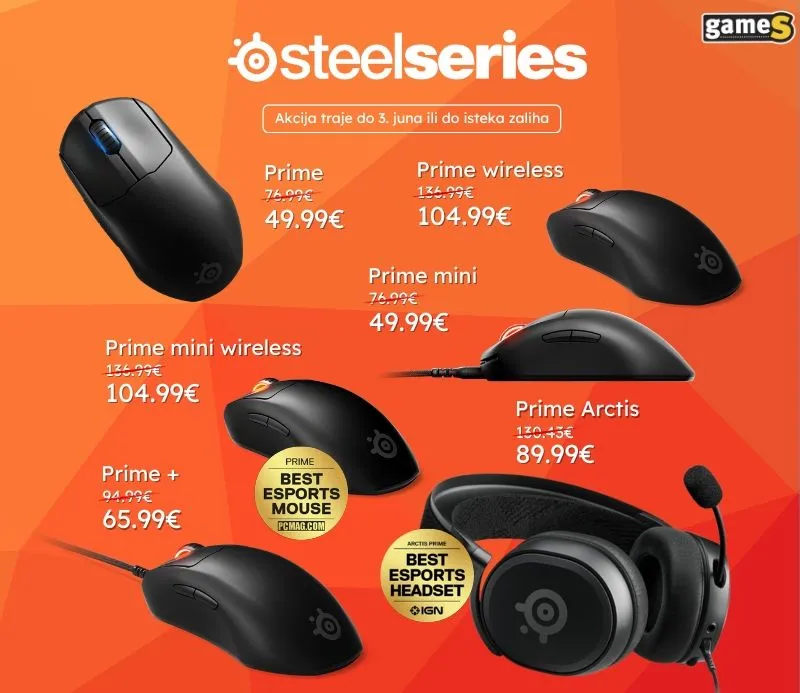 Steelseries misevi i slusalice